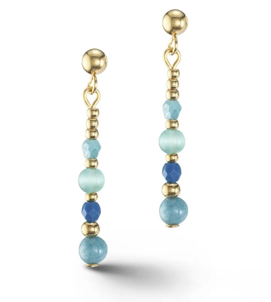 COEUR DE LION  Princess Spheres Turquoise Earrings 4350/21-0600