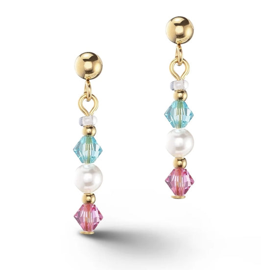 COEUR DE LION Princess Pearls Necklace Multicolour Earrings 6022/21-1527