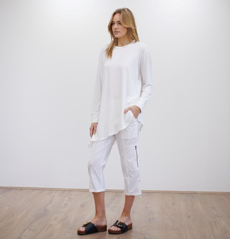 Mela Purdie Cropped Zip Cargo Pant - Microprene