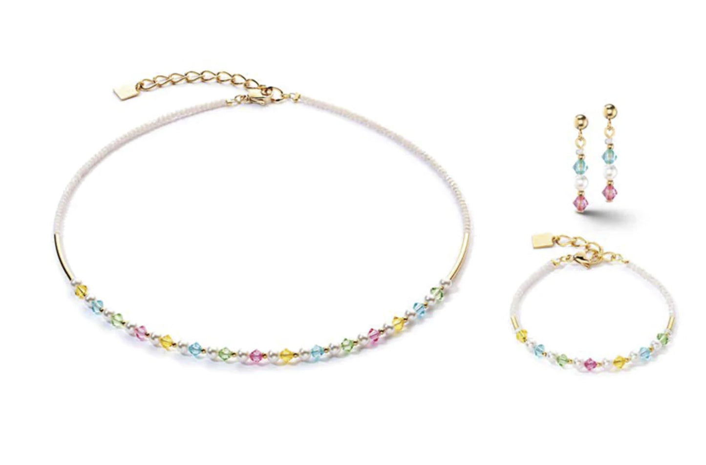 COEUR DE LION Princess Pearls Necklace Multicolour Necklace 6022/10-1527