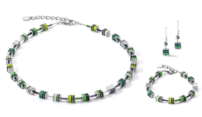 COEUR DE LION Fresh Green & Stainless Steel Bracelet 4509/30-0500