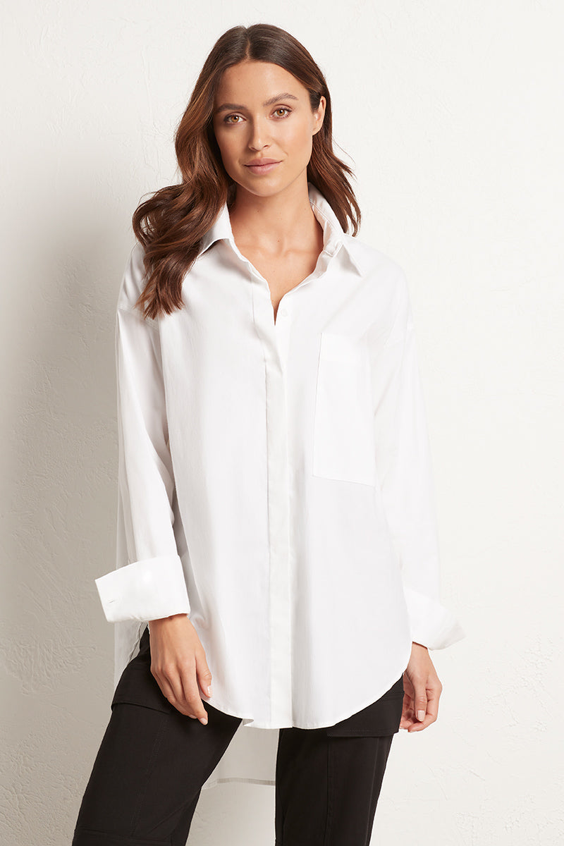 Mela Purdie Relaxed Pocket Shirt - Microprene -Sale