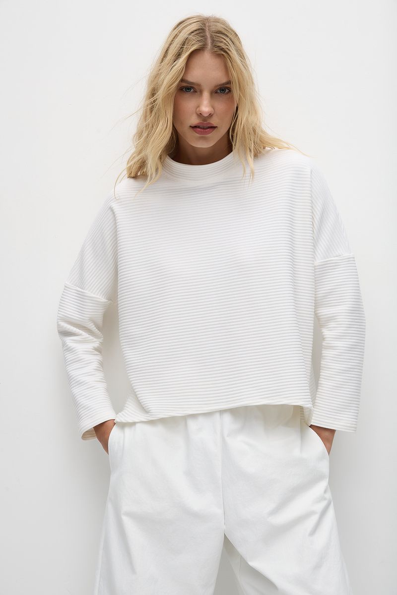 Mela Purdie Arc Sweater - Ridge Ponte