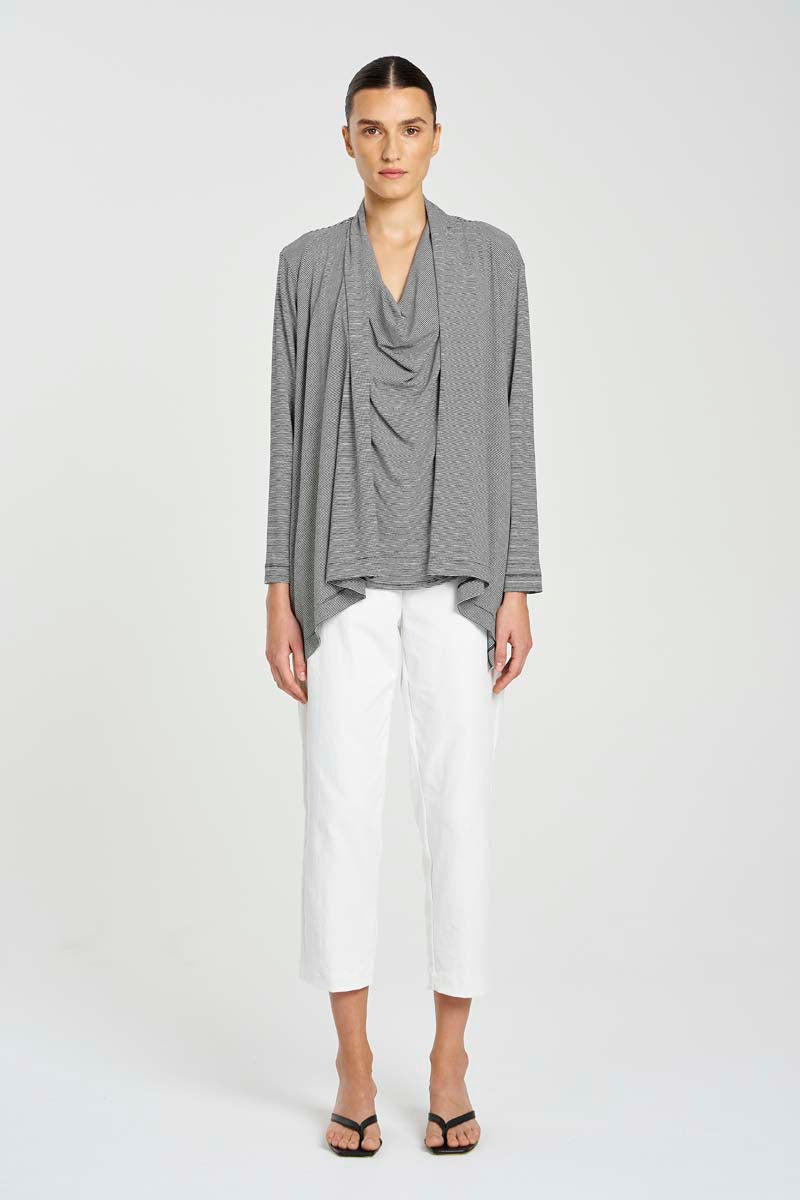 Mela Purdie Club Jacket - Caviar Stripe