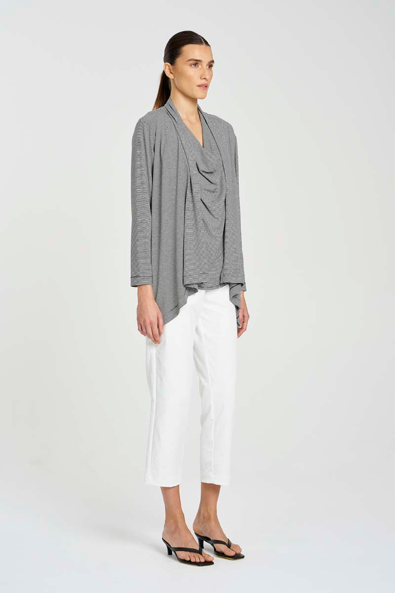 Mela Purdie Club Jacket - Caviar Stripe