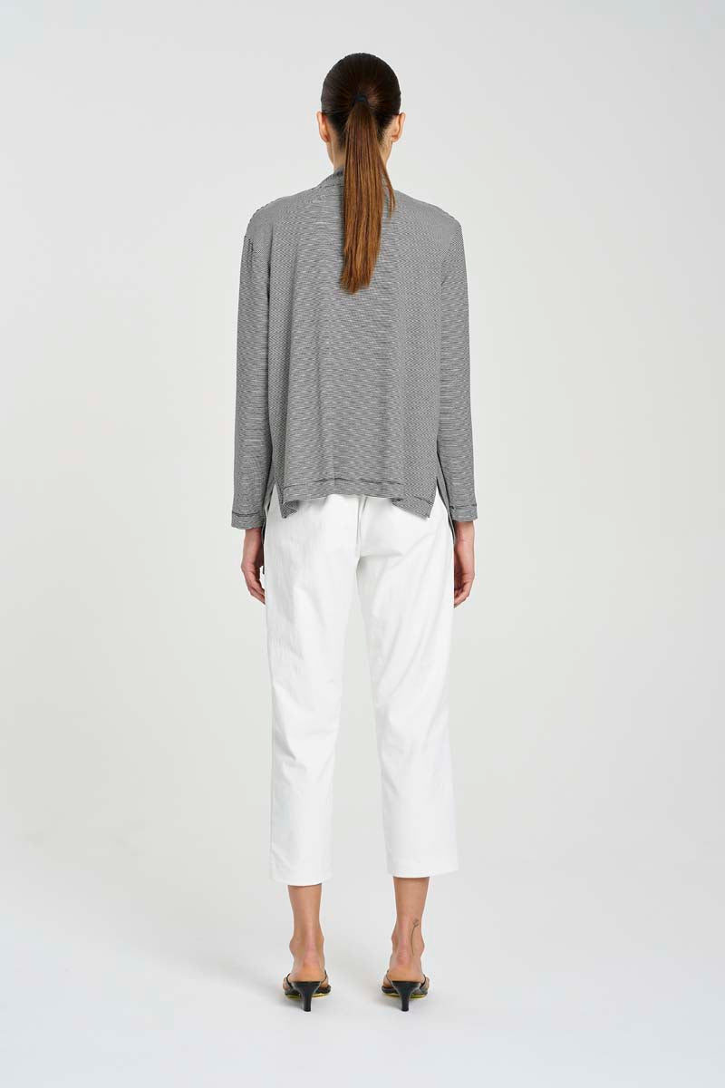 Mela Purdie Club Jacket - Caviar Stripe