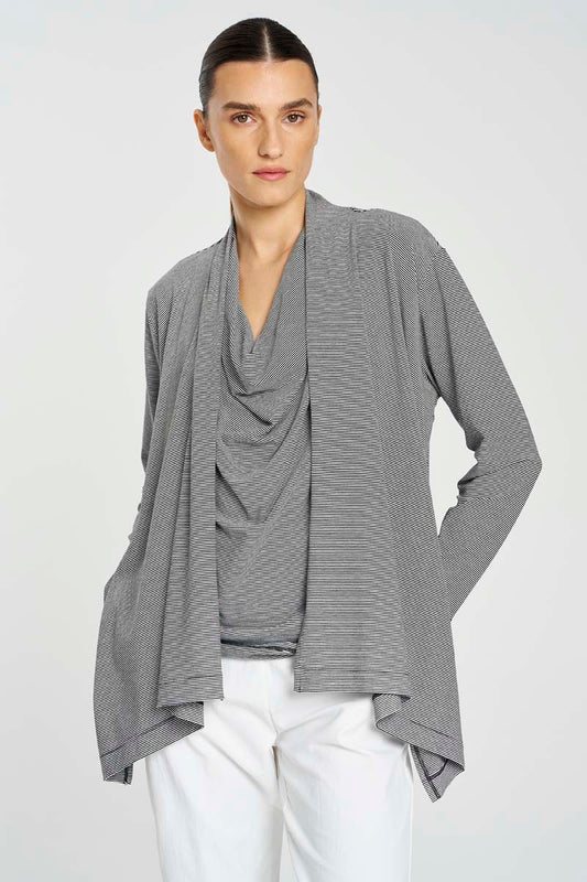 Mela Purdie Club Jacket - Caviar Stripe