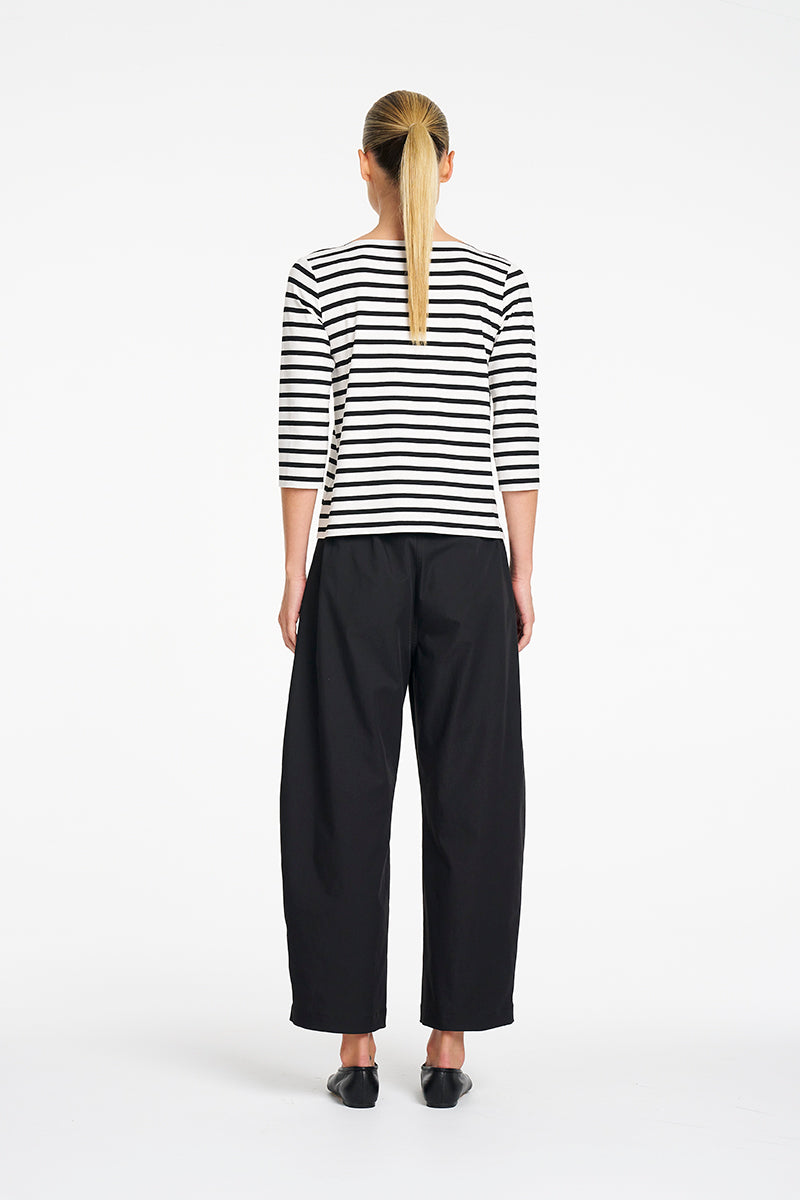 Mela Purdie Relaxed Boat Neck - Banner Stripe