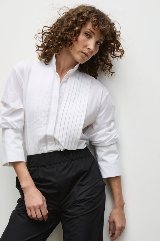 Mela Purdie Powder Tux Shirt - Powder Weave