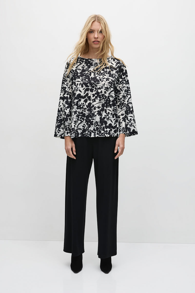 Mela Purdie LS Slice Neck Plaza - Tuberose Print Charmeuse - Sale