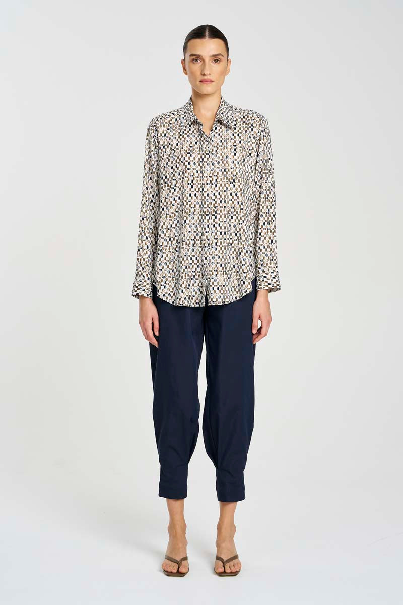 Mela Purdie Soft Shirt - Pendant Print - Charmeuse