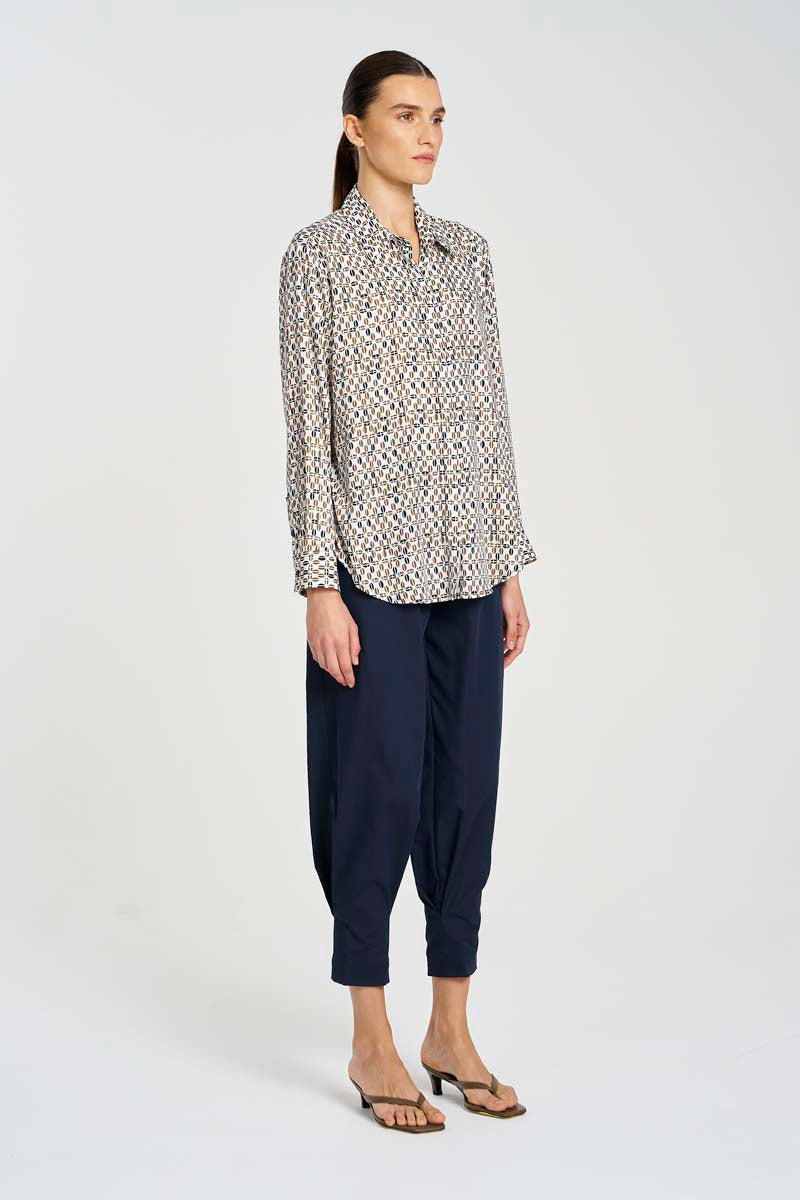 Mela Purdie Soft Shirt - Pendant Print - Charmeuse