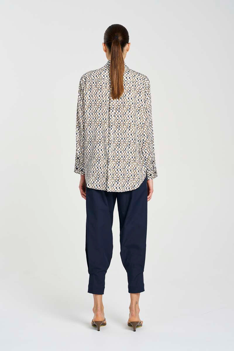 Mela Purdie Soft Shirt - Pendant Print - Charmeuse