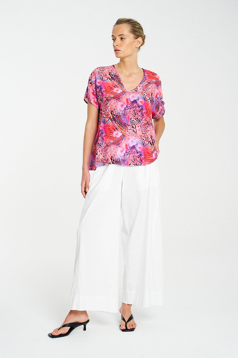 Mela Purdie Scoop Shell - Kaleidoscope Silk