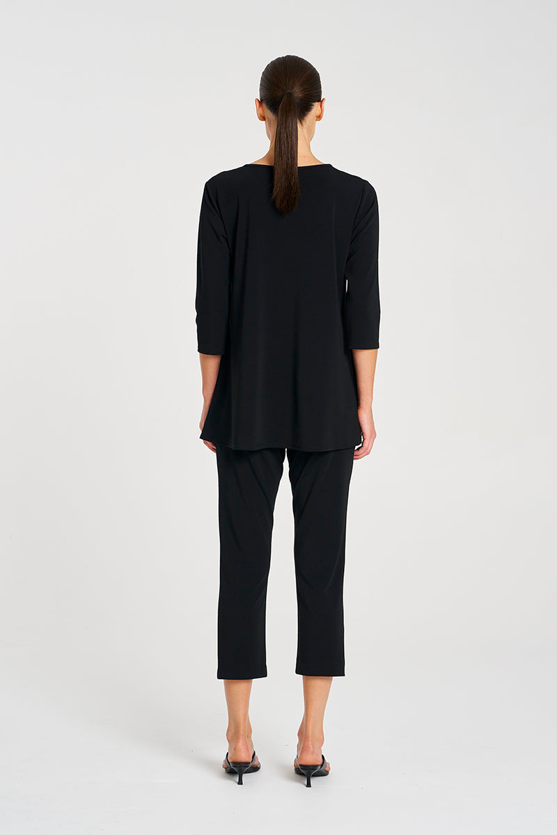 Mela Purdie Flared Top - Powder Knit