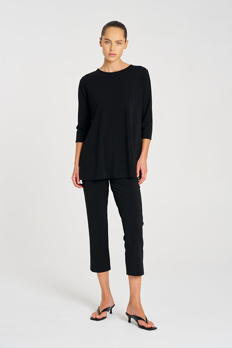 Mela Purdie Flared Top - Powder Knit