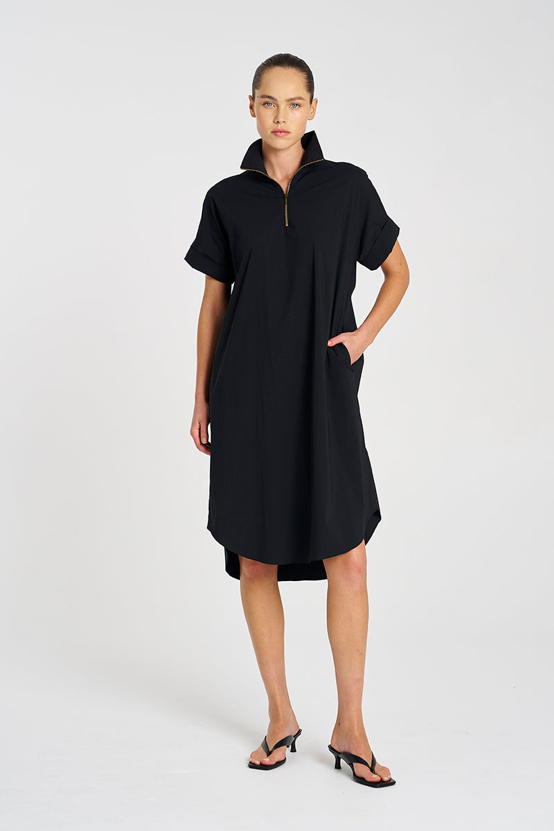Mela Purdie Half Zip Dress - Microprene