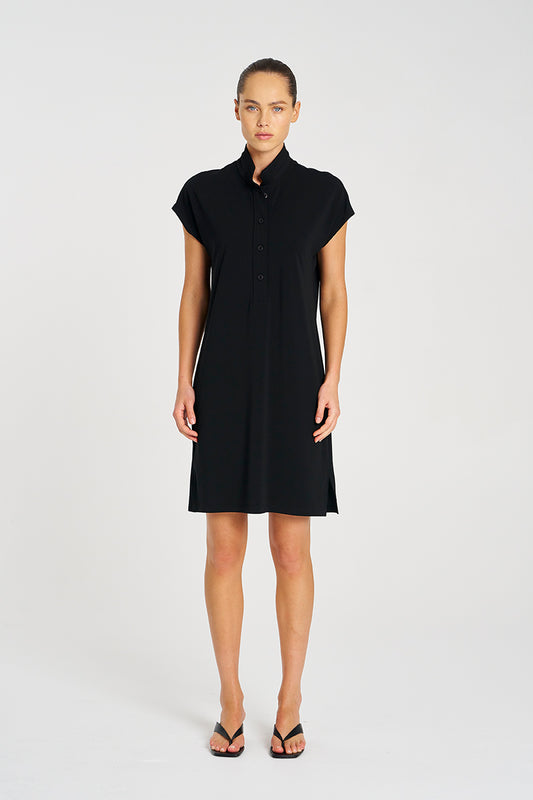 Mela Purdie Henley Dress - Powder Knit