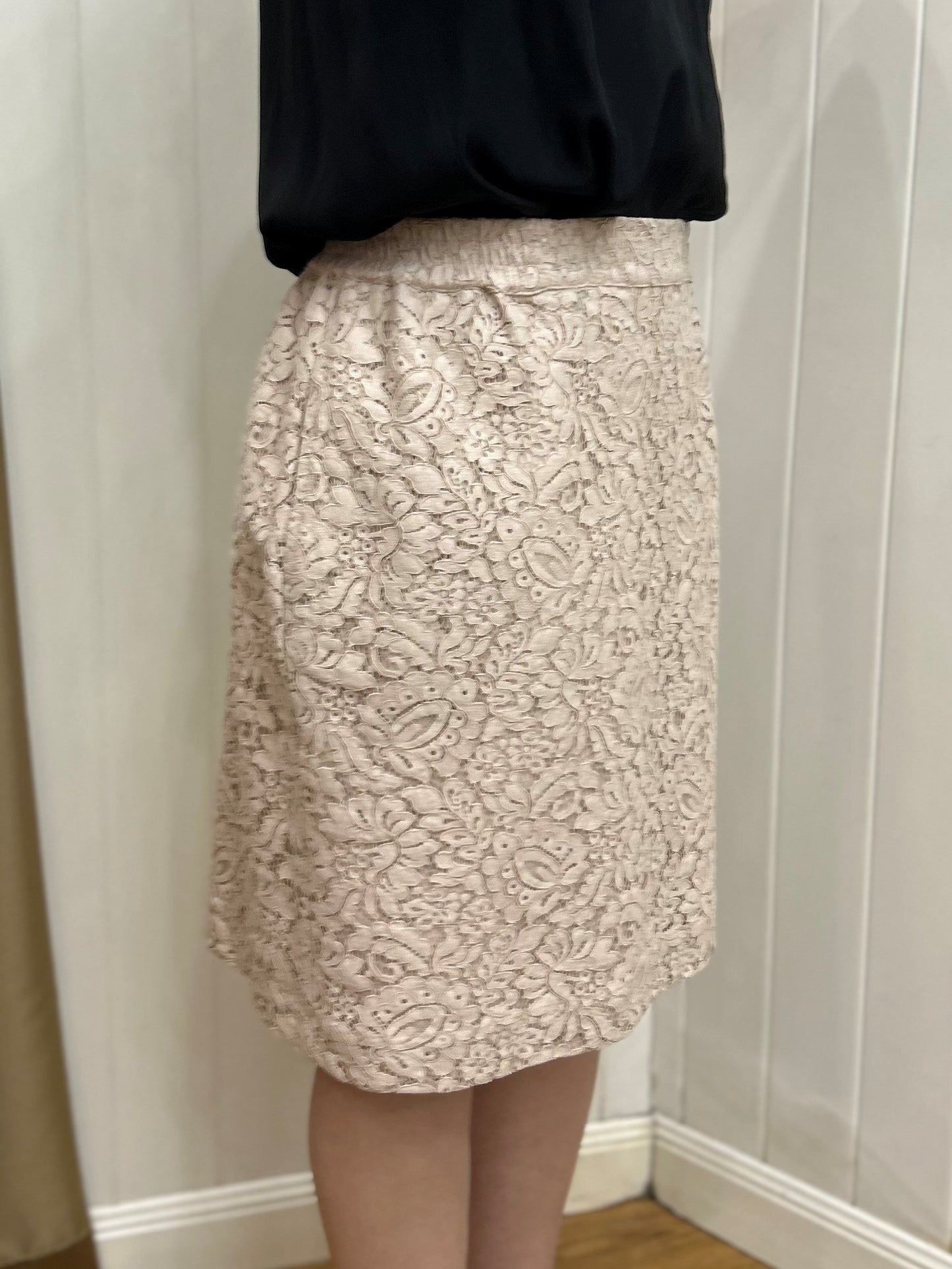 Mela Purdie Knee Skirt - Broderie Lace - Sale