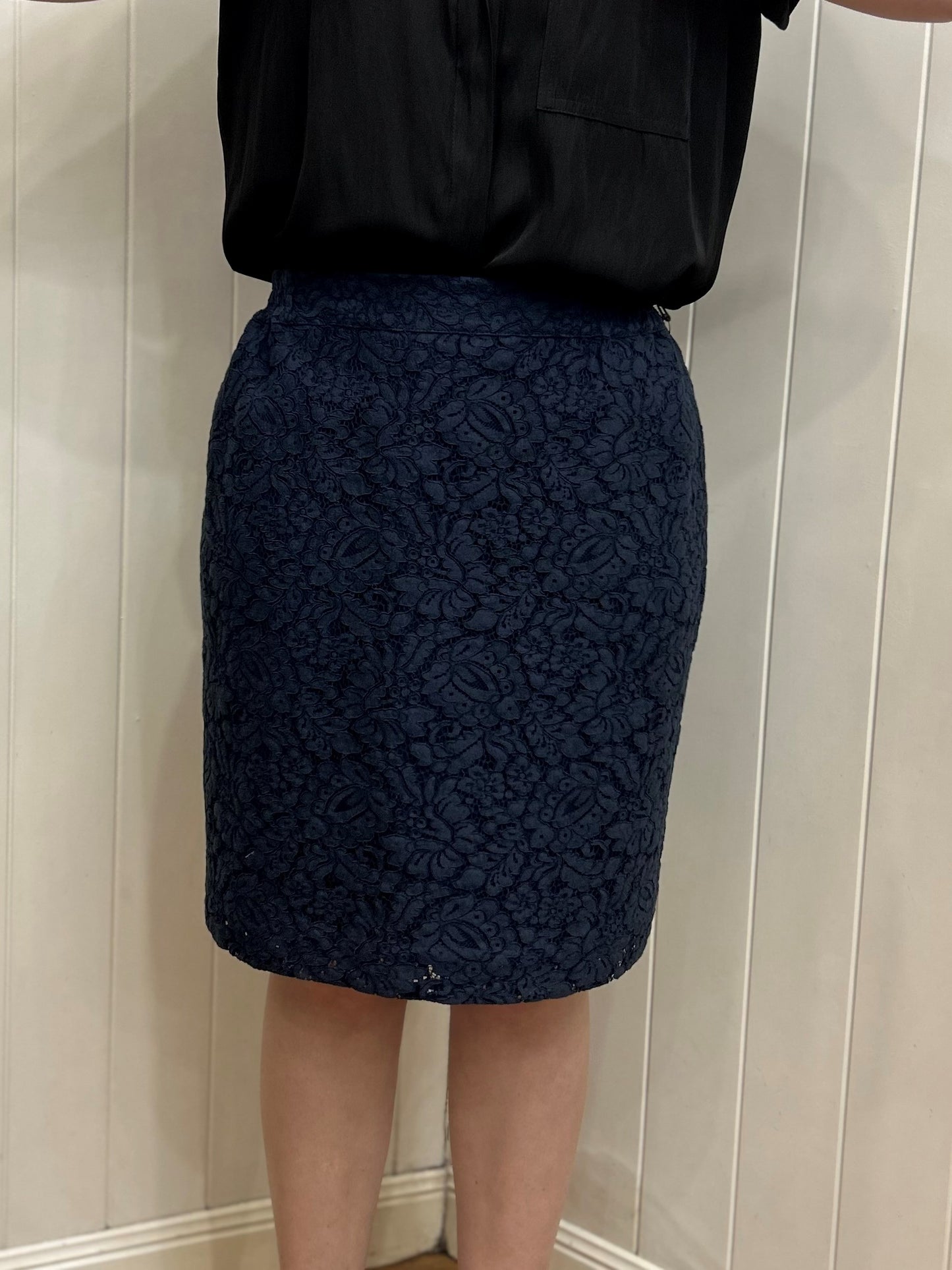Mela Purdie Knee Skirt - Broderie Lace - Sale