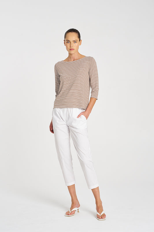 Mela Purdie Relaxed Boat Neck - Yacht Stripe