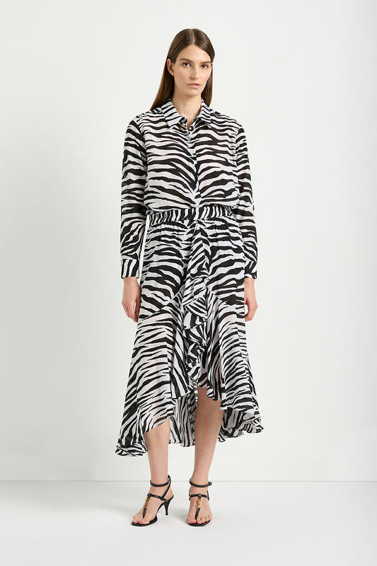 Mela Purdie Vine Skirt - Cats Eye Print Silk - Sale