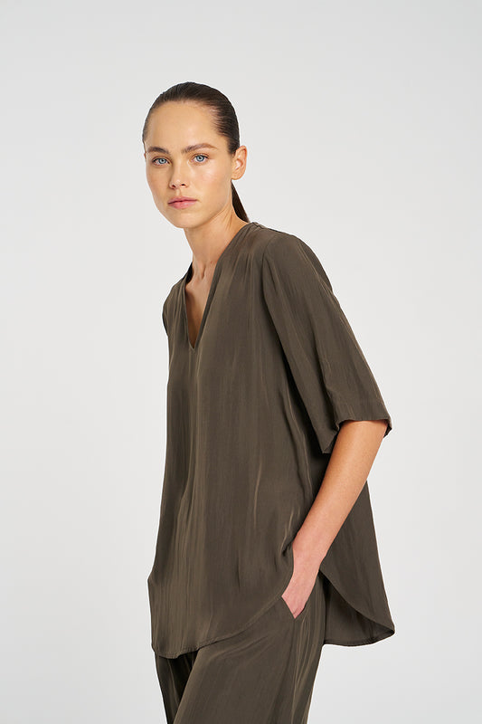 Mela Purdie Swish Plaza Top - Mache