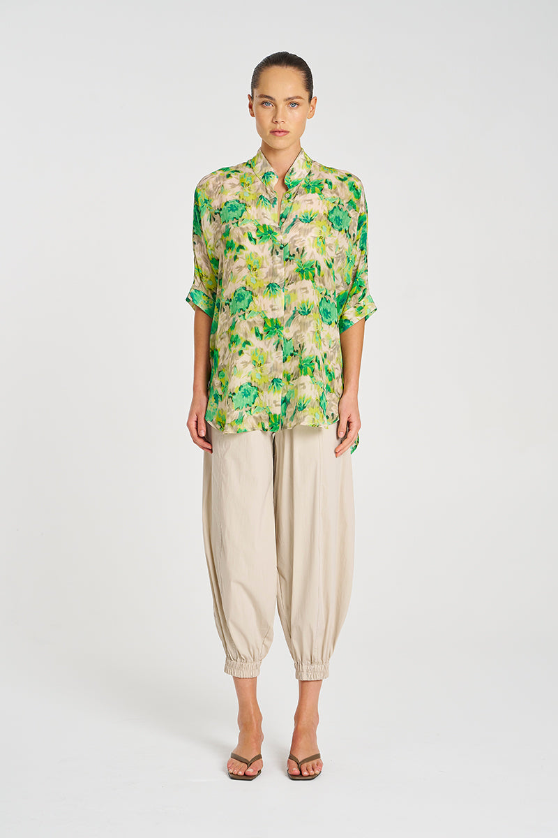 Mela Purdie Villa Overshirt - Silk Lilly Print