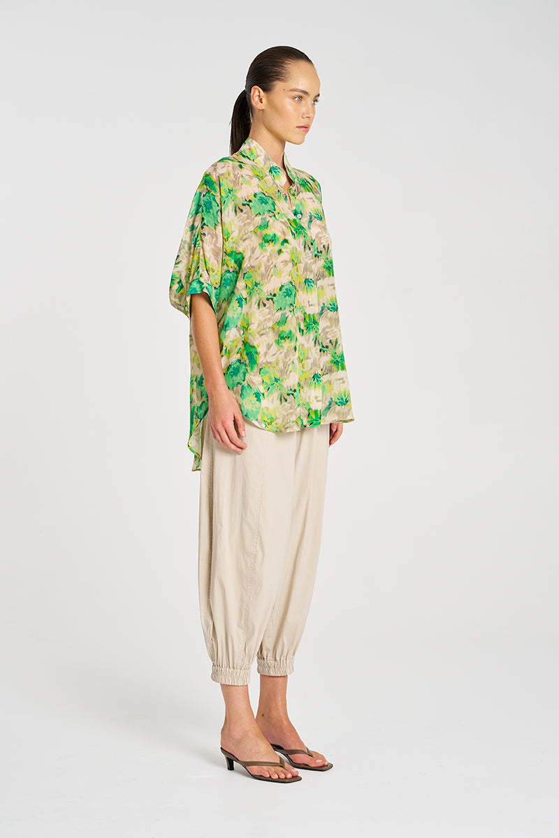 Mela Purdie Villa Overshirt - Silk Lilly Print