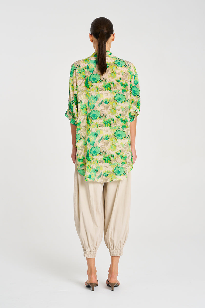 Mela Purdie Villa Overshirt - Silk Lilly Print