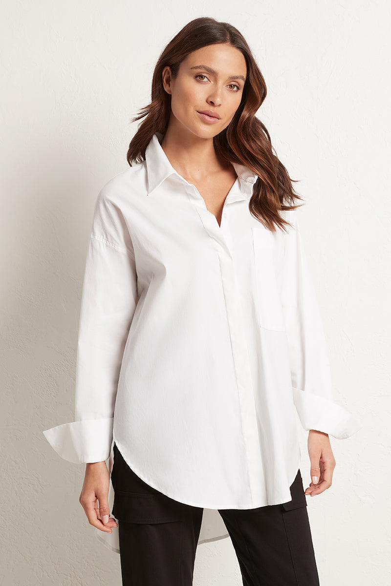Mela Purdie Relaxed Pocket Shirt - Microprene -Sale