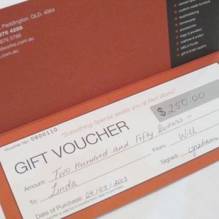 Red Work Gift Voucher