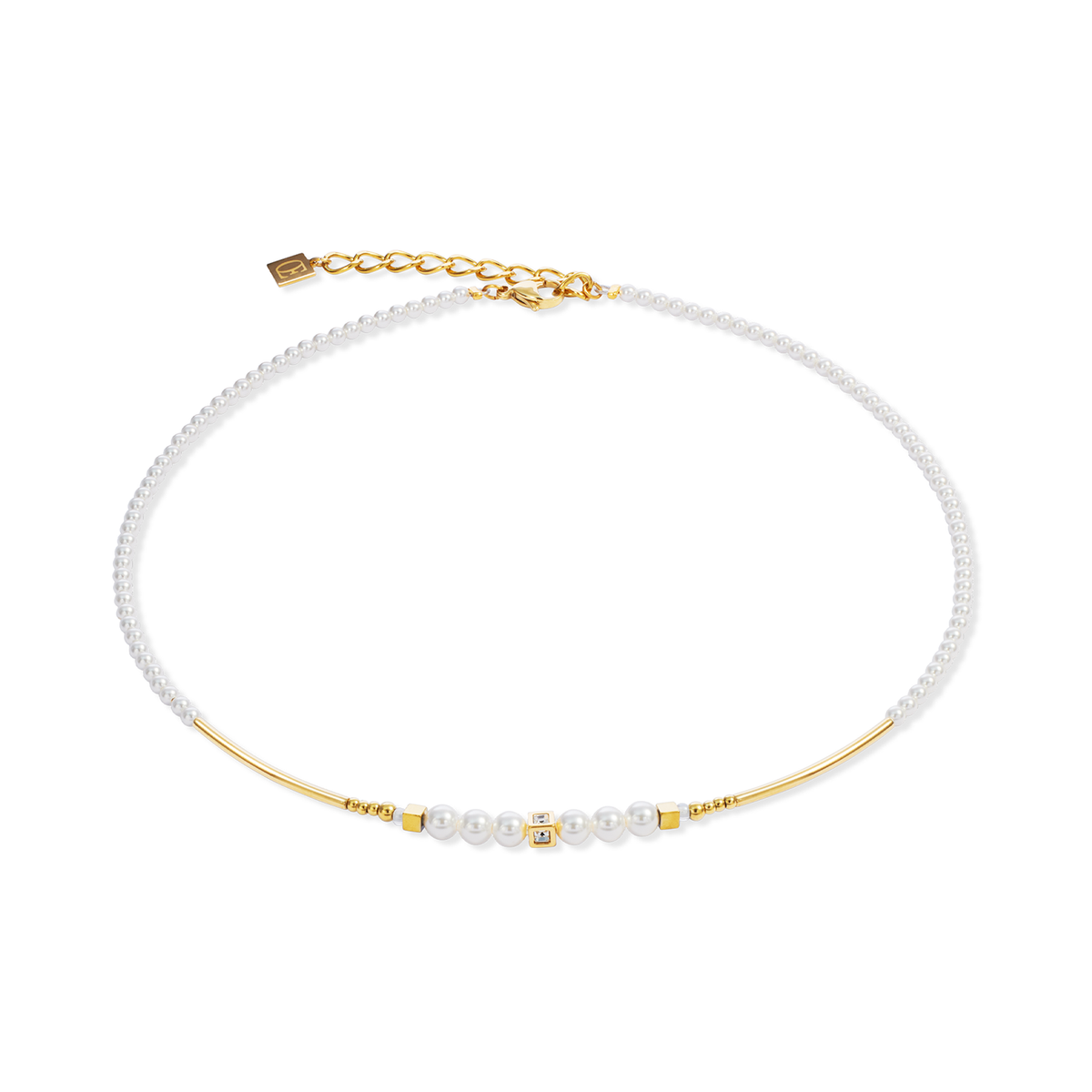 COEUR DE LION Crystal Pearls Necklace 4312/10-1416