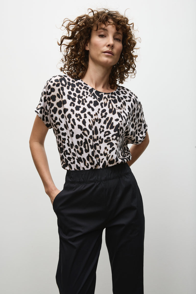 Mela Purdie Cap Shell - Cheetah Print - Sale