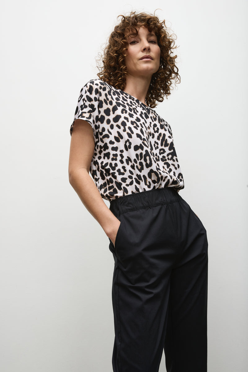 Mela Purdie Cap Shell - Cheetah Print - Sale