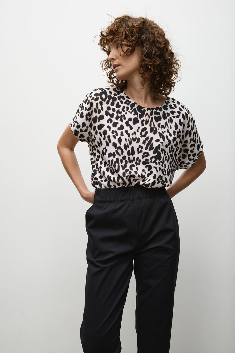 Mela Purdie Cap Shell - Cheetah Print - Sale