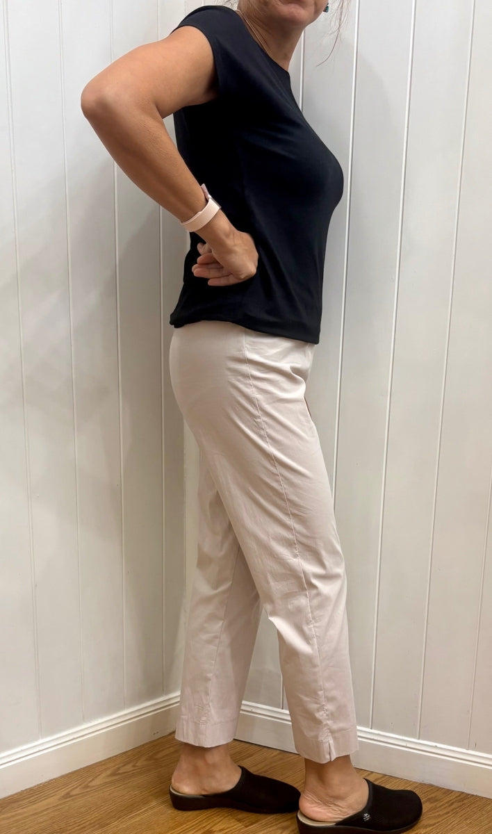 Mela Purdie Cropped Pant - Microprene - Praline Sale