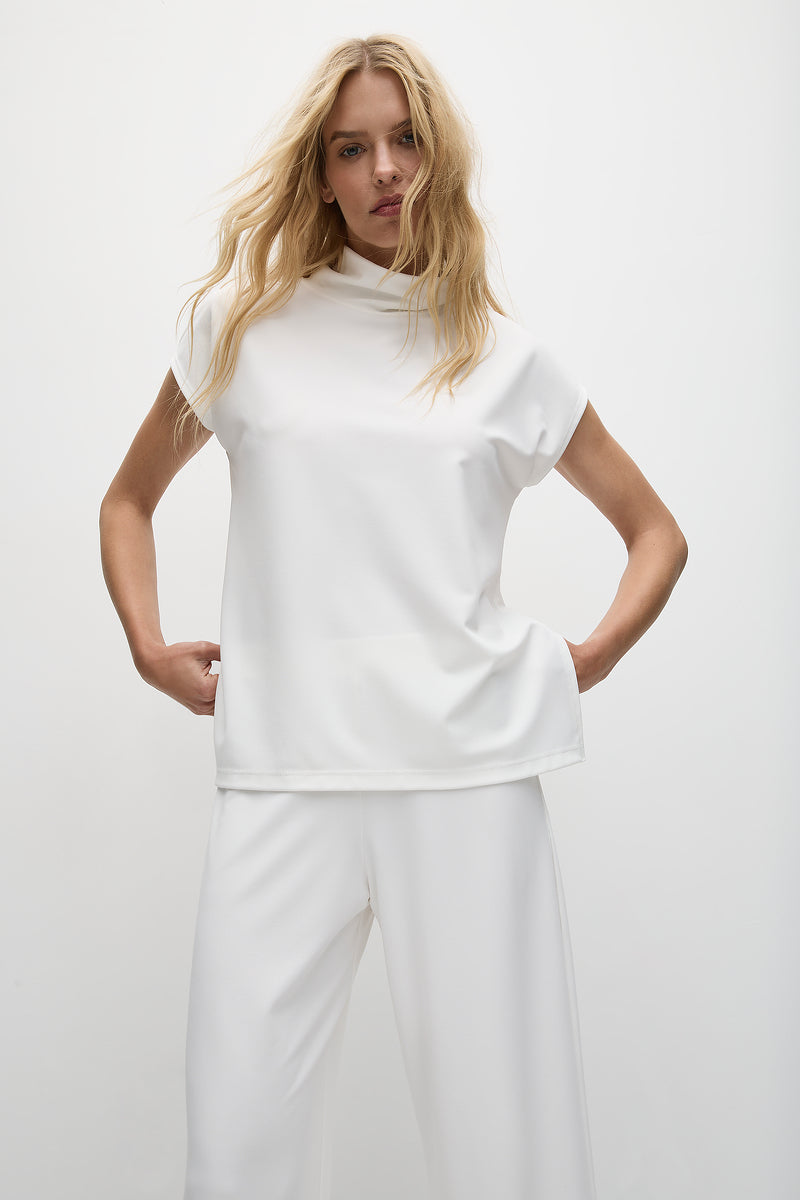 Mela Purdie Funnel Shell - Powder Knit