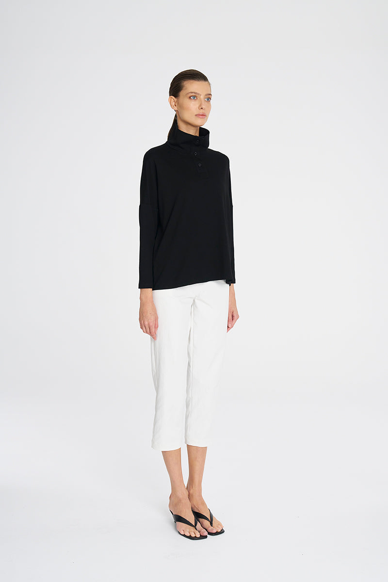 Mela Purdie Tab Sweater - F01 Matte Jersey