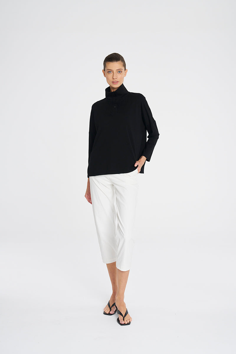 Mela Purdie Tab Sweater - F01 Matte Jersey