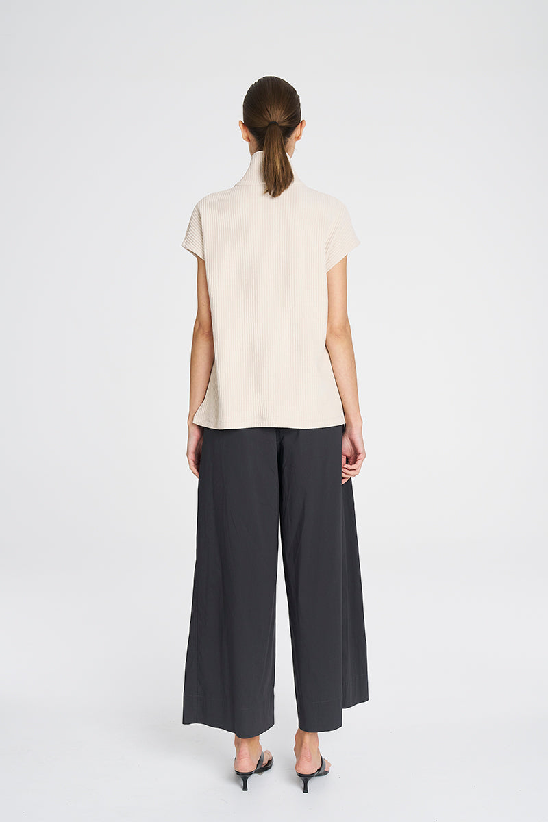 Mela Purdie Zip Front Shell - Cord Knit