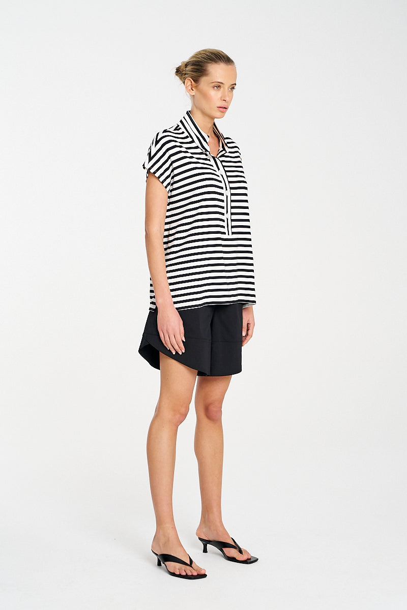 Mela Purdie Henley Tank - Picasso Stripe Jersey