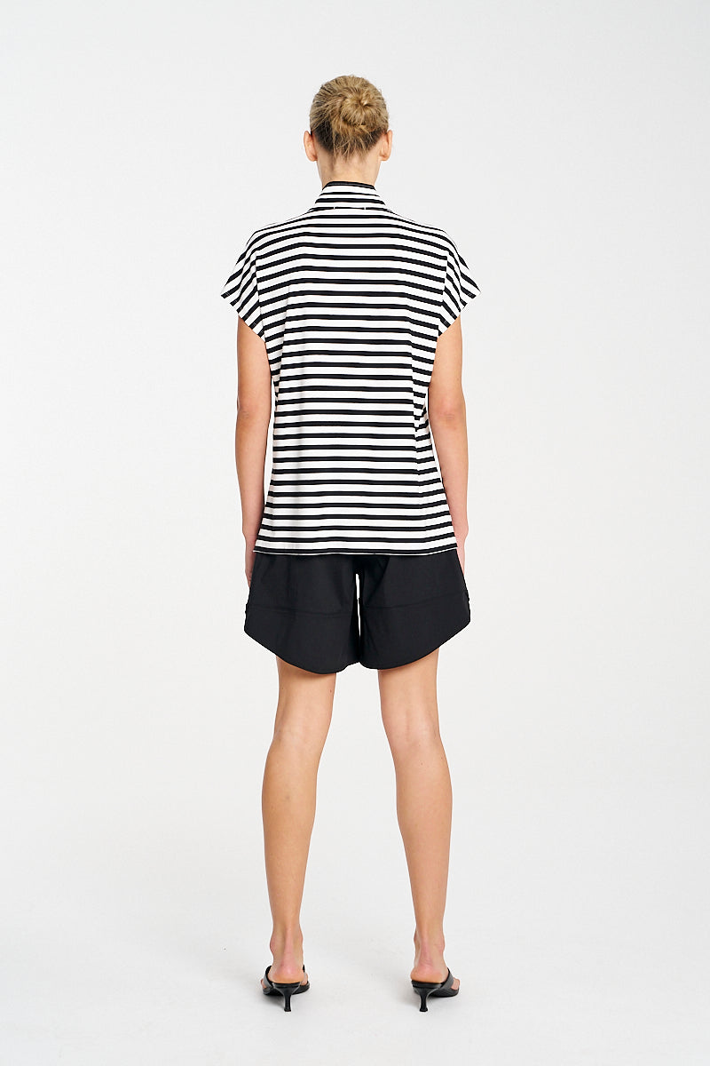 Mela Purdie Henley Tank - Picasso Stripe Jersey
