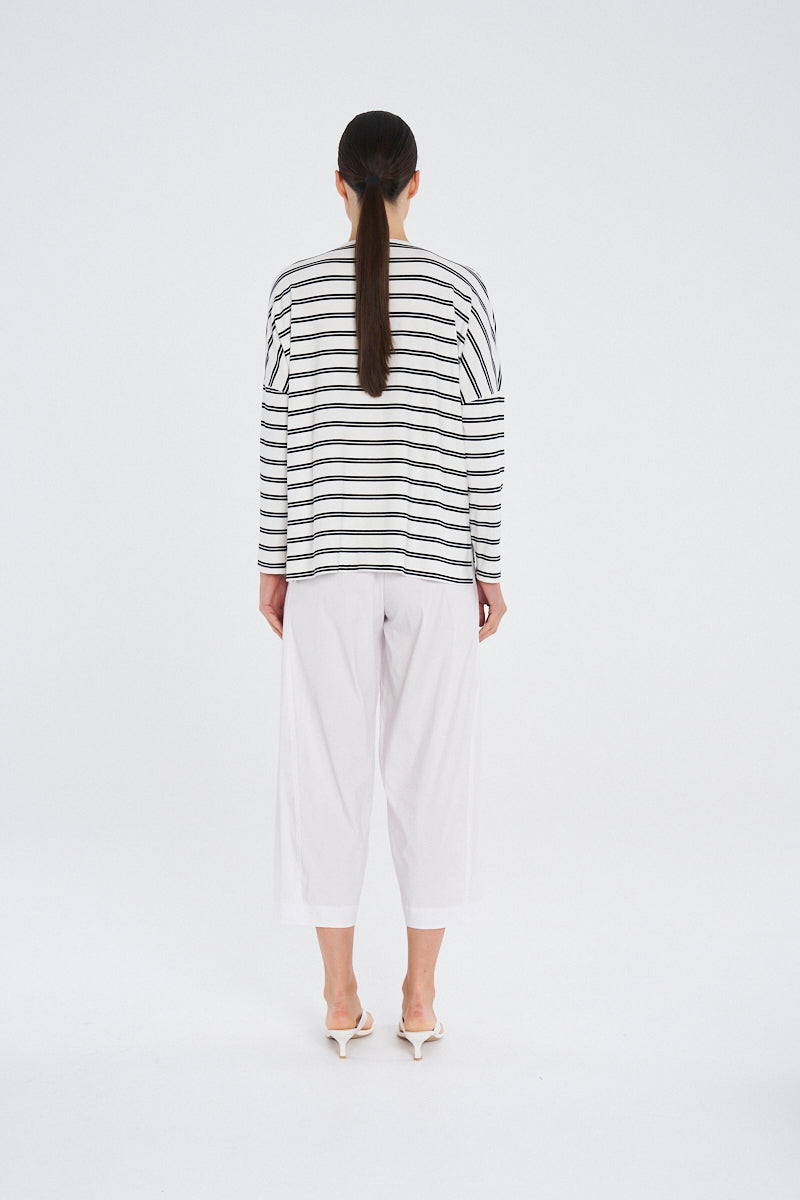 Mela Purdie Wedge Sweater - Dual Stripe