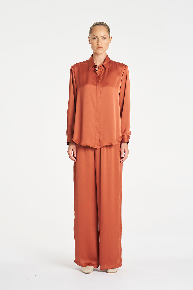Mela Purdie Soft Shirt - Mirror Satin
