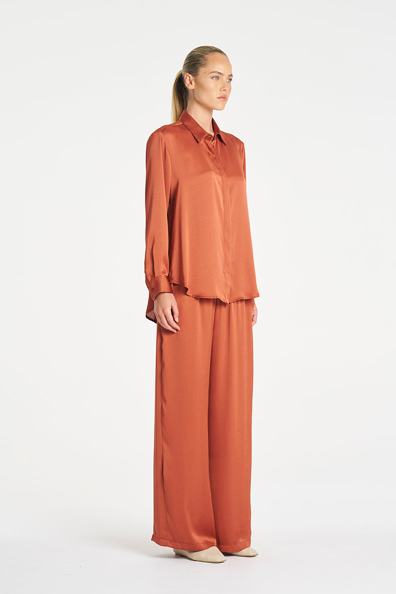 Mela Purdie Soft Shirt - Mirror Satin