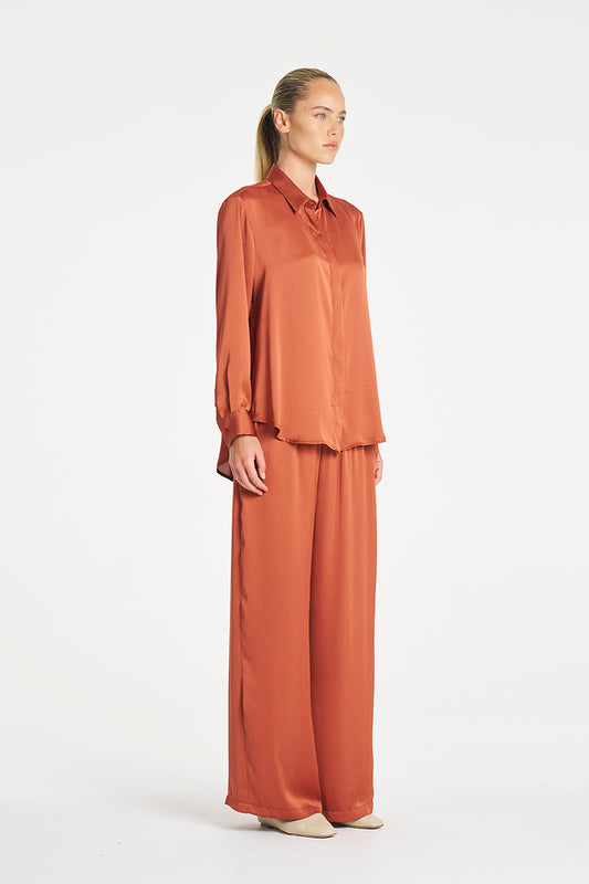Mela Purdie Soft Shirt - Mirror Satin