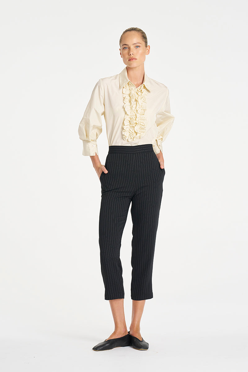 Mela Purdie Ruffle Resort Top - Italian Taffeta