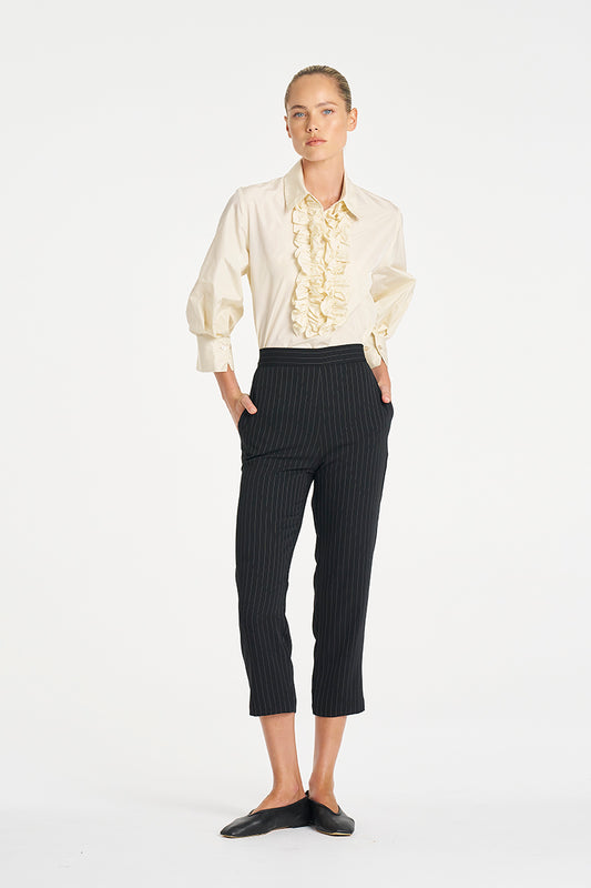 Mela Purdie Ruffle Resort Top - Italian Taffeta