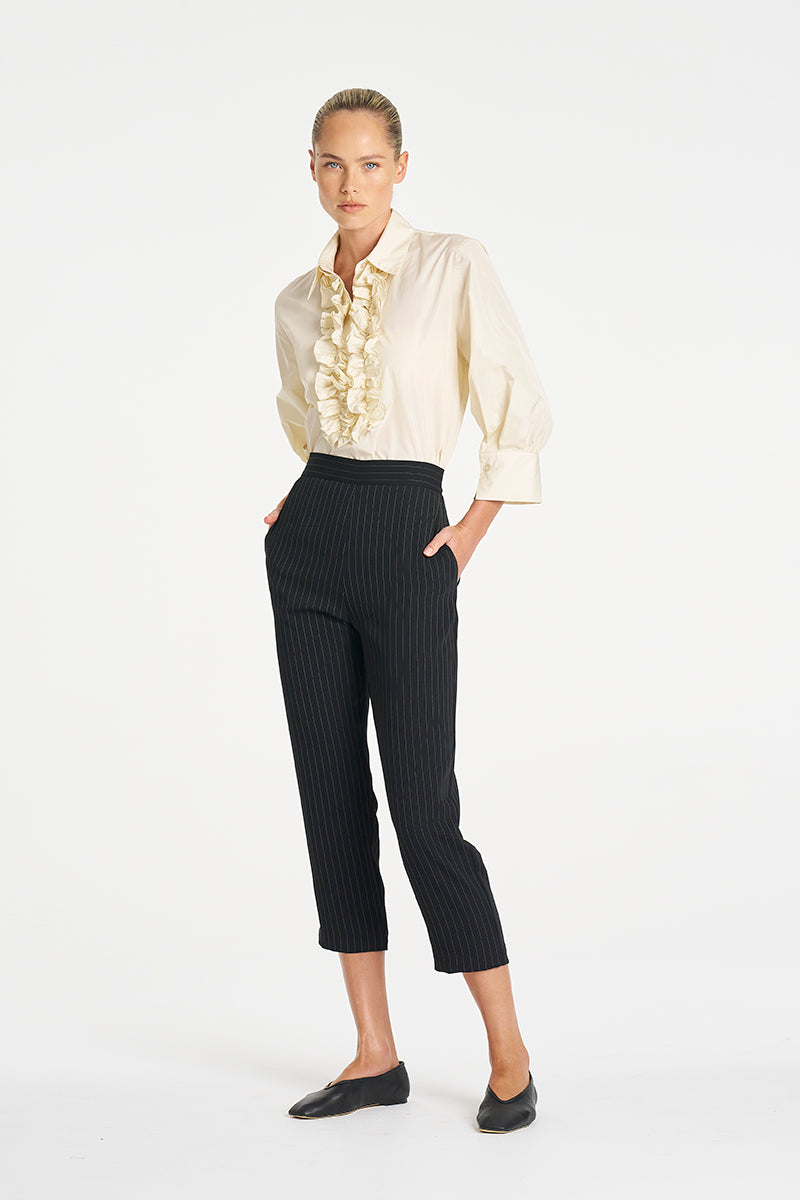 Mela Purdie Ruffle Resort Top - Italian Taffeta